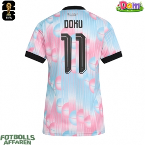Belgien Jeremy Doku #11 Bortatröja Kvinnor VM 2026 Kortärmad